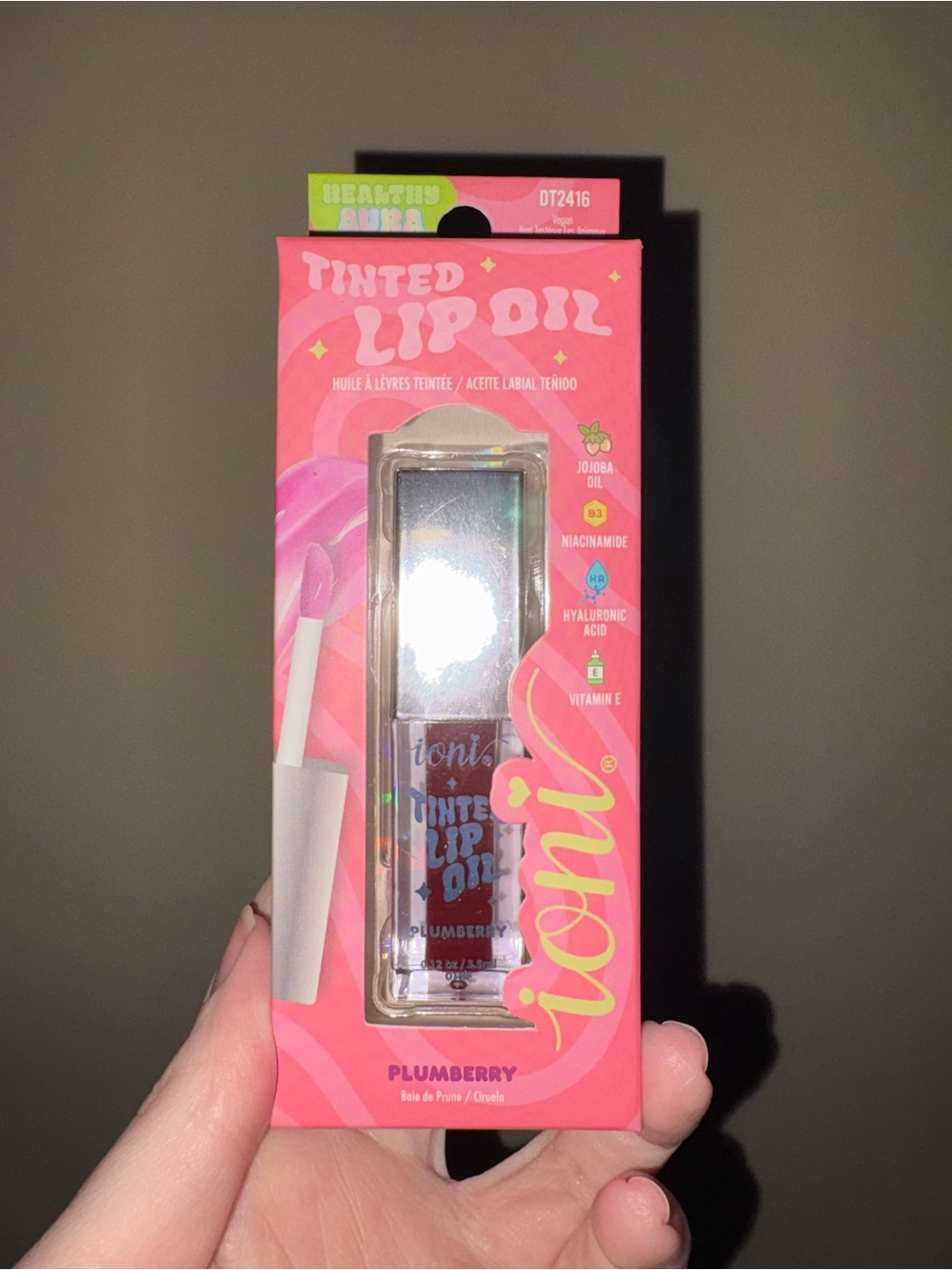 Ioni Plumberry Tinted Lip Oil — Sheer Pink Gloss